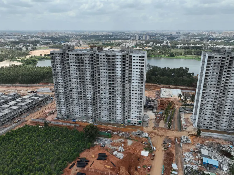 Adarsh Welkin Park Phase I construction: Block 02 – towers topped out, August 2026