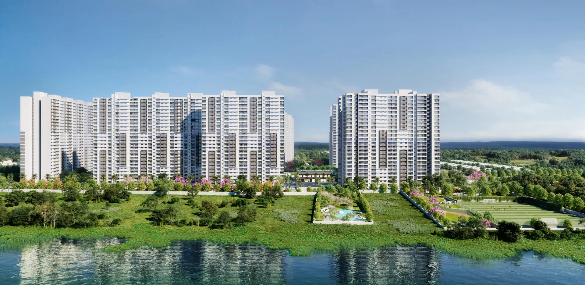 Adarsh Welkin Park Apartments – high-rise towers beside Gattahalli Lake, off Sarjapur Road, Bengaluru
