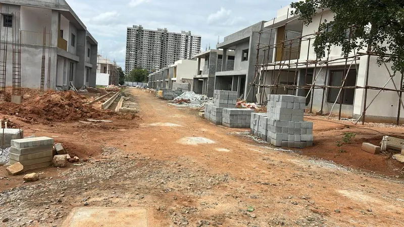 Adarsh Welkin Park Villas construction: Internal road works (Part A), August 2026