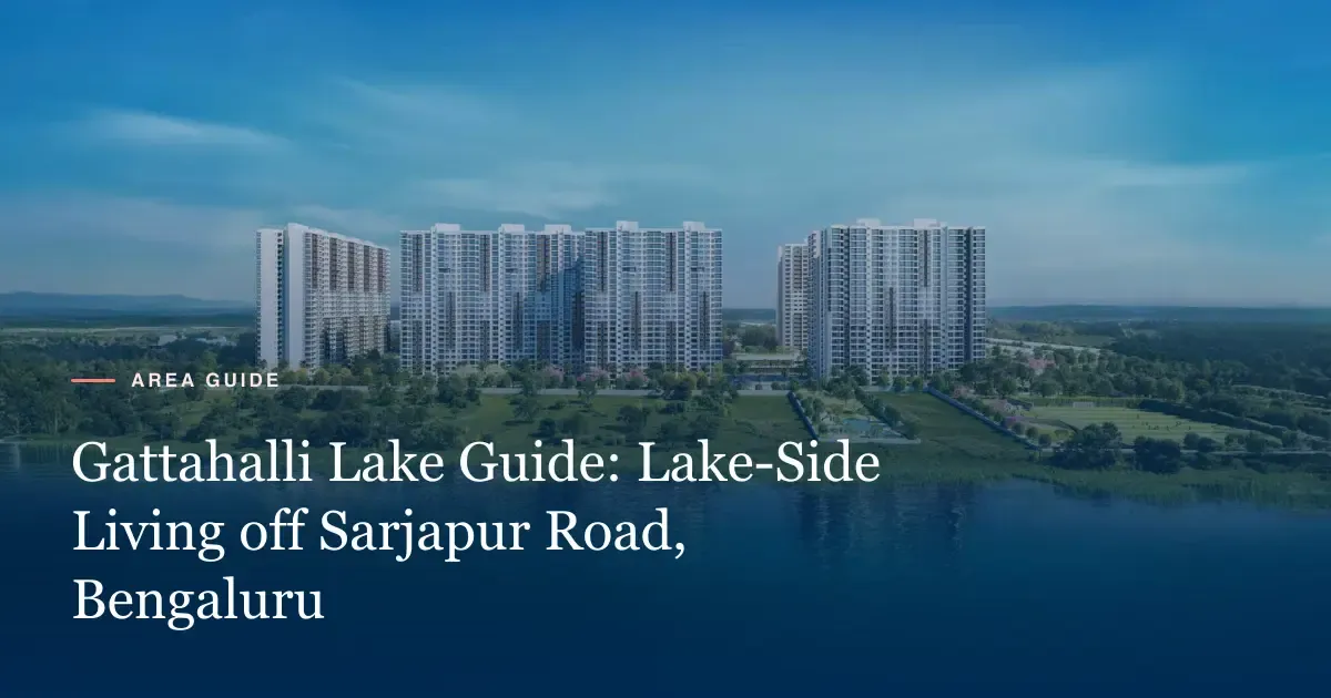 Adarsh Welkin Park towers beside Gattahalli Lake on Rayasandra Road, off Sarjapur Road, Bengaluru
