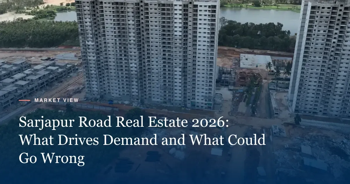 Adarsh Welkin Park Phase I towers under construction off Sarjapur Road, Bengaluru
