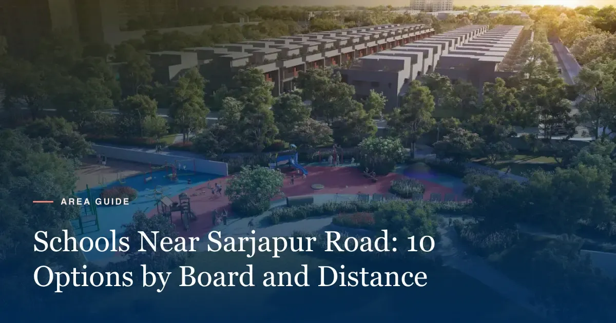 Children's play lawns and gardens at Adarsh Welkin Park off Sarjapur Road, Bengaluru